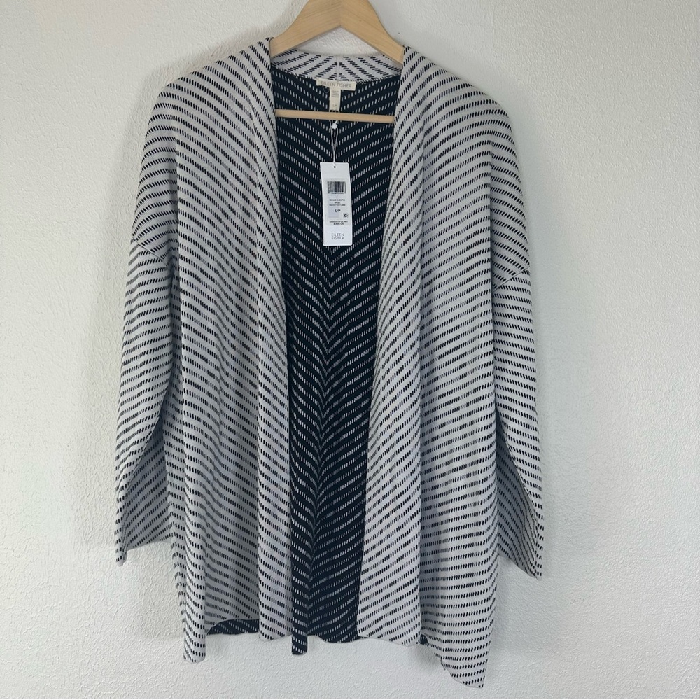 NWT Eileen Fisher Women’s Cardigan Knit Sz S / P Silk Organic Cotton Knit $368